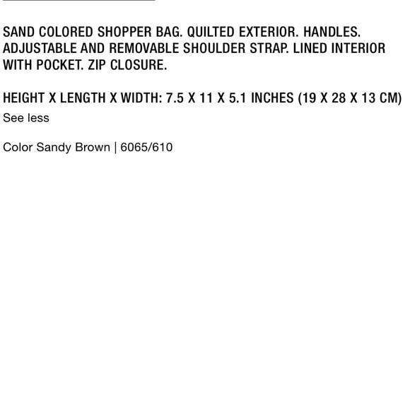 Zara Bags Zara Quilted Shopper Bag Sandy Brown Poshmark